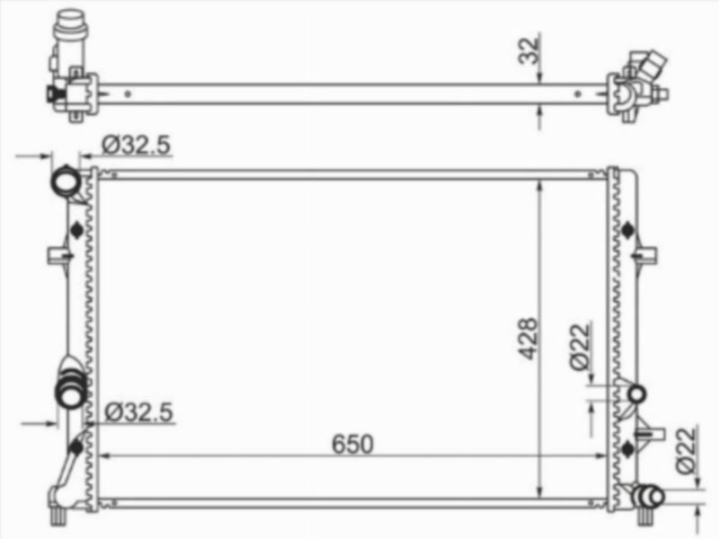 SAT радиатор основной 1k0121251cl купить,NaN