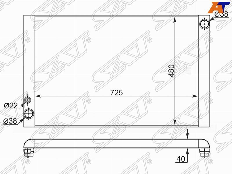 SAT радиатор основной AD0008 купить,NaN