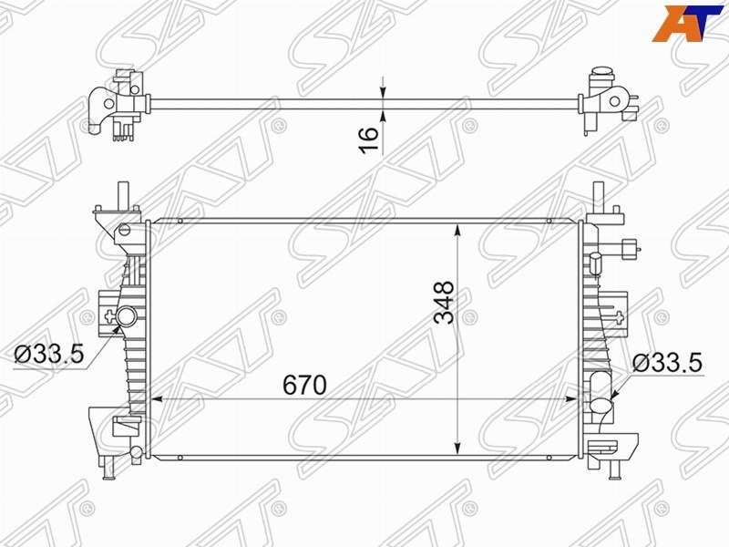 SAT радиатор основной FD0011 купить,NaN