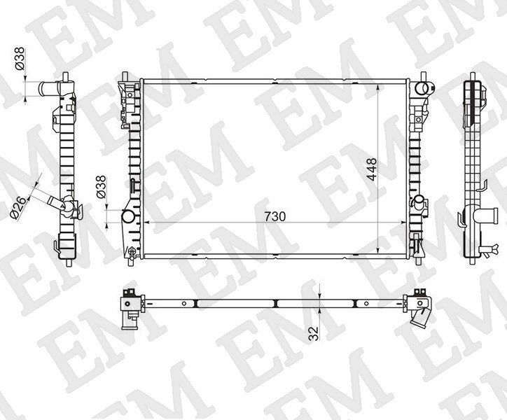 SAT радиатор основной FD0012 купить,NaN