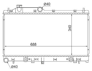 SAT радиатор основной SB0005-BL купить,NaN