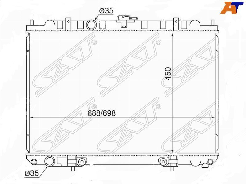 SAT радиатор основной SGNS0007 купить,NaN