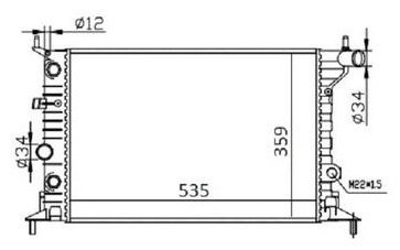 SAT радиатор основной SG-OP0001-96 купить,NaN