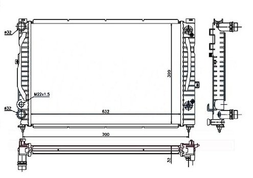 SAT радиатор основной SG-VW0003 купить,NaN