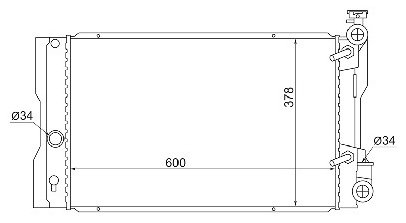 SAT радиатор основной TY0001-140 купить,NaN