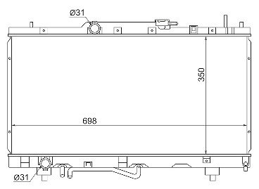 SAT радиатор основной TY0002-AT210 купить,NaN