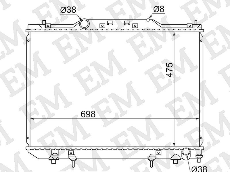 SAT радиатор основной TY0002-CXM10D купить,NaN