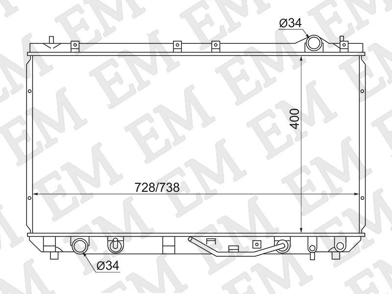 SAT радиатор основной TY0003-MCV20-2R купить,NaN