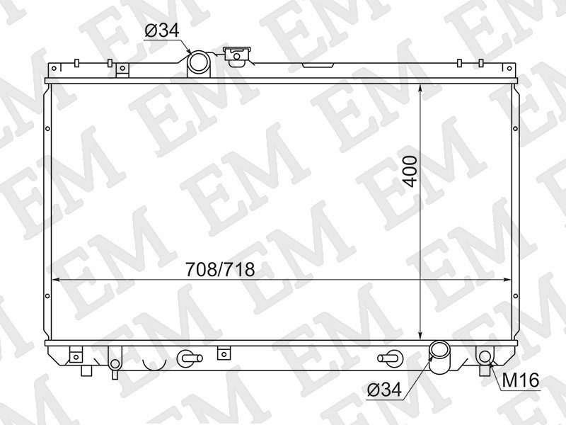 SAT радиатор основной TY0005-100 купить,NaN