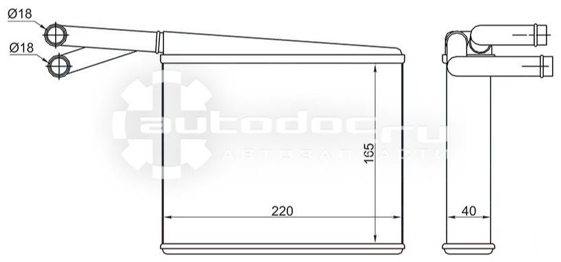 SAT радиатор печки STMD113950