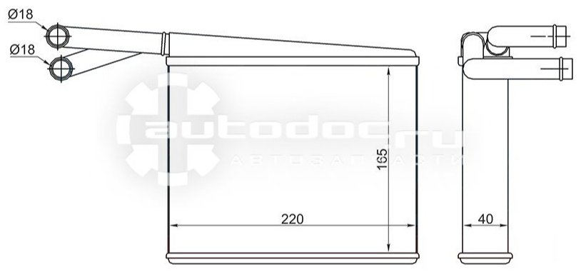 SAT радиатор печки STMD113950