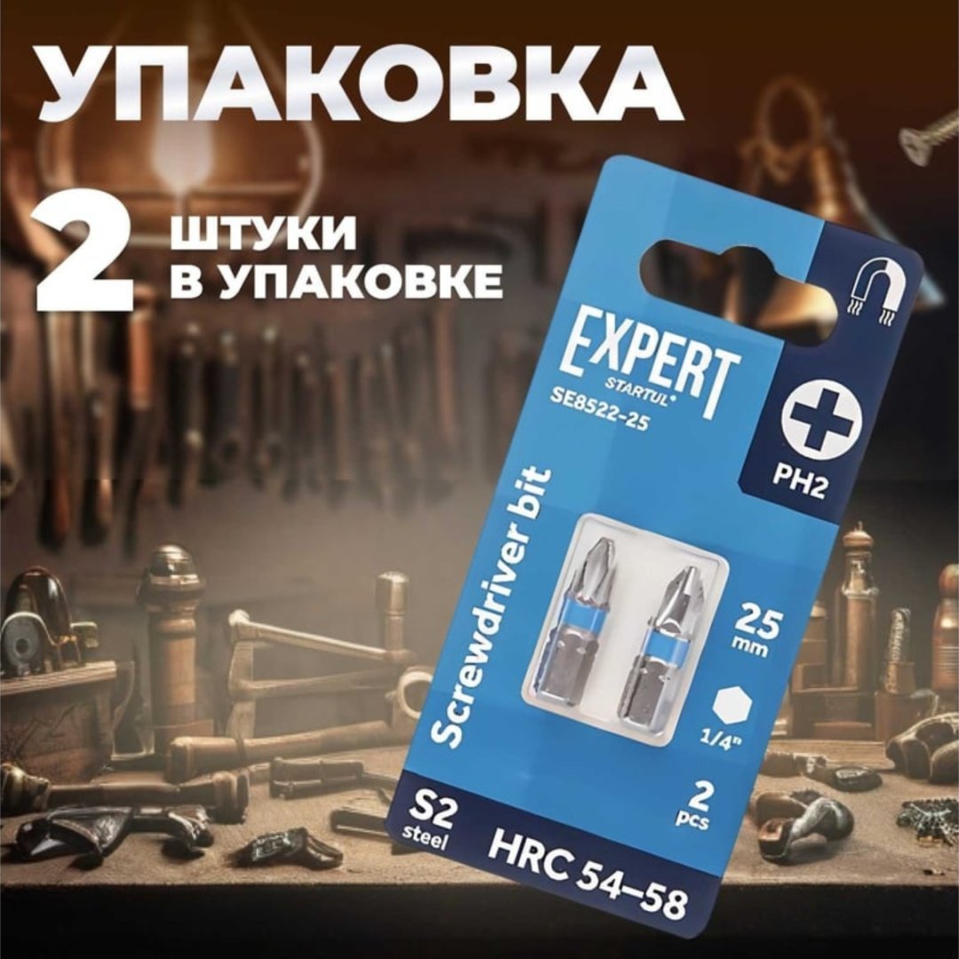 Expert набор бит SE8522-25 2 шт купить,0