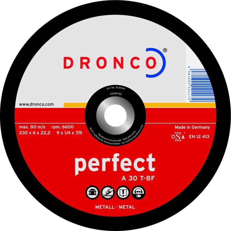Dronco шлифовальный абразивный диск 3156040 150x22.23 мм 1 шт