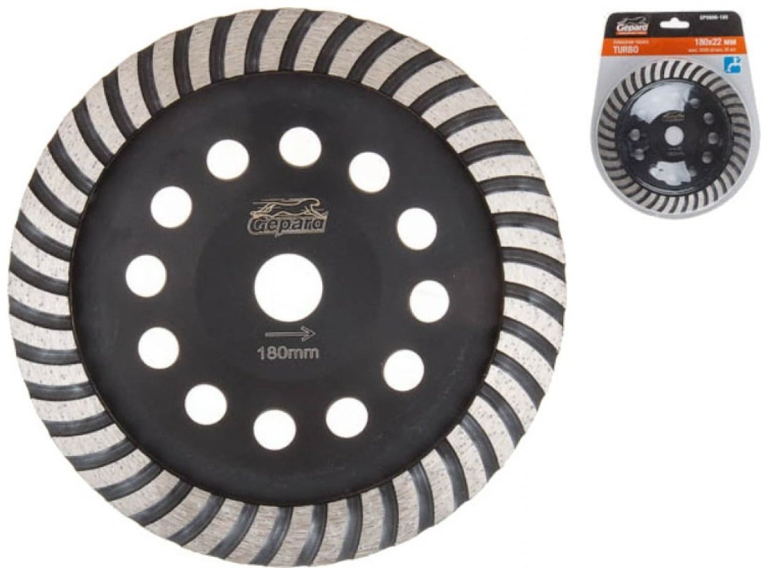 Gepard алмазная чашка GP0806-180 180x22.2 мм 1 шт купить,0