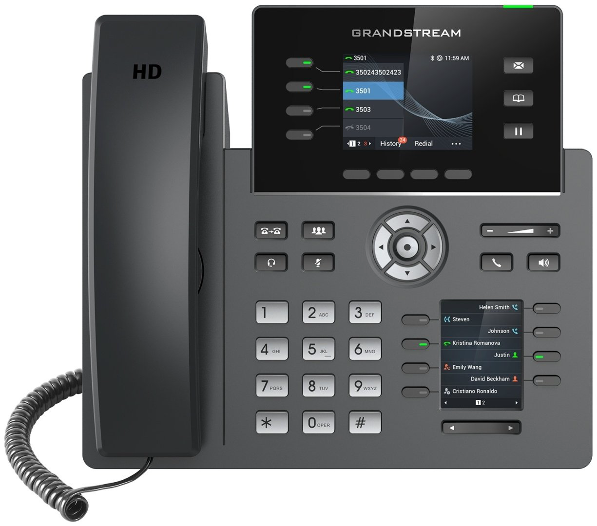 IP-телефон Grandstream GRP2614 черный купить,78058