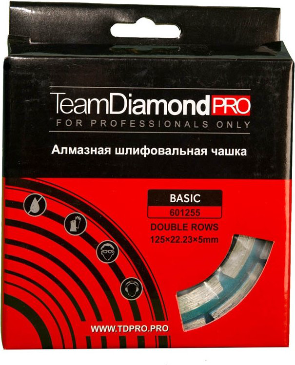 TeamDiamondPro Алмазная чашка 601255 125x22.23 мм 1 шт купить,NaN