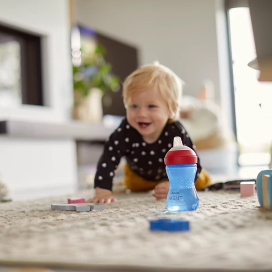 Philips Avent поильник-непроливайка, 300 мл, пластик/силикон, синий купить,NaN
