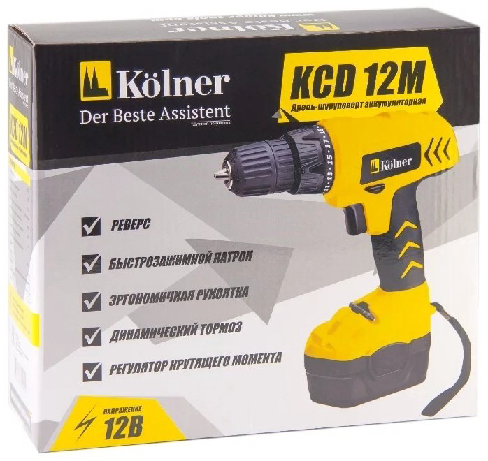 Kolner дрель-шуруповерт KCD 12M купить,NaN