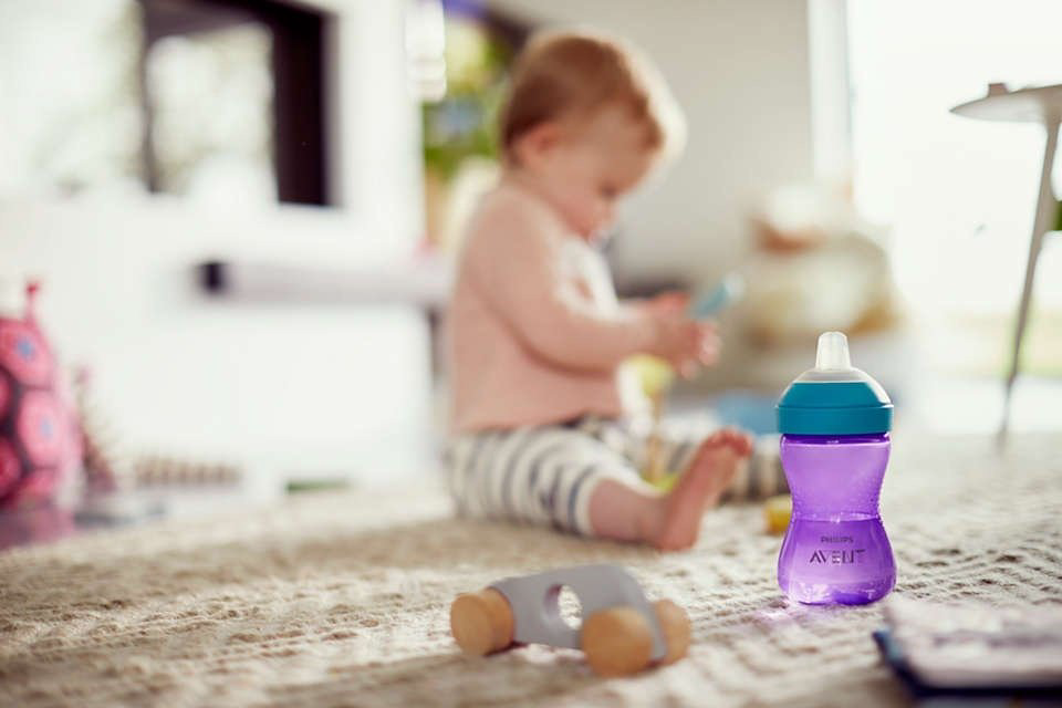 Philips поильник-непроливайка, 300 мл, пластик/силикон, Avent SCF802/02 купить,NaN