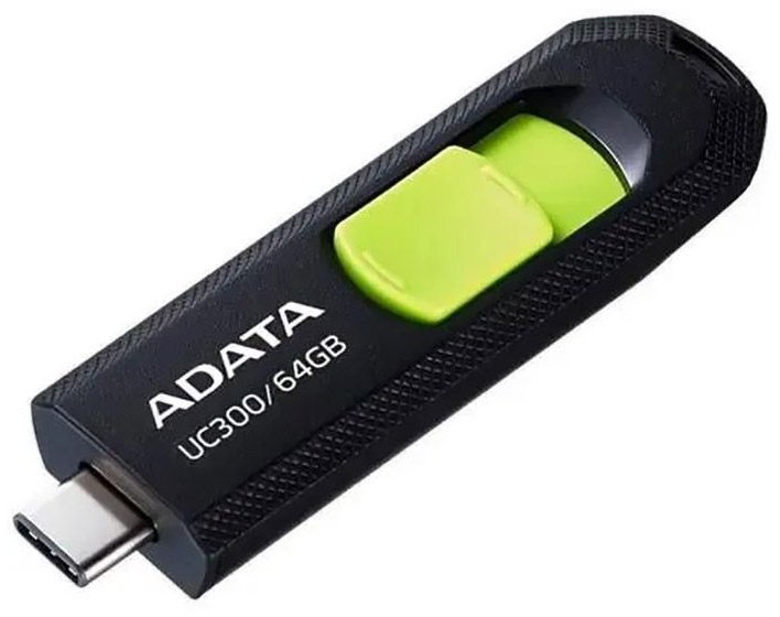 USB Flash карта ADATA ACHO-UC300-64G-RBK/GN 64 Гб