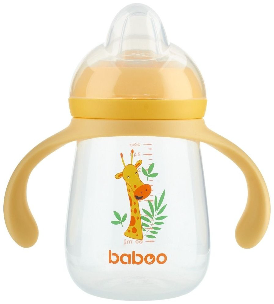Baboo поильник-непроливайка, 260 мл, пластик/силикон, Safari