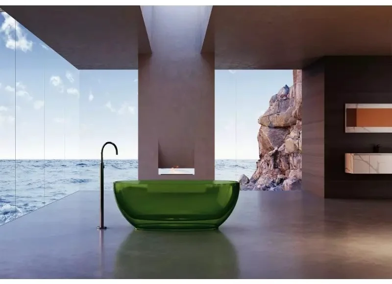 Ванна Abber Kristall AT9703Emerald 170x78x53см зеленая