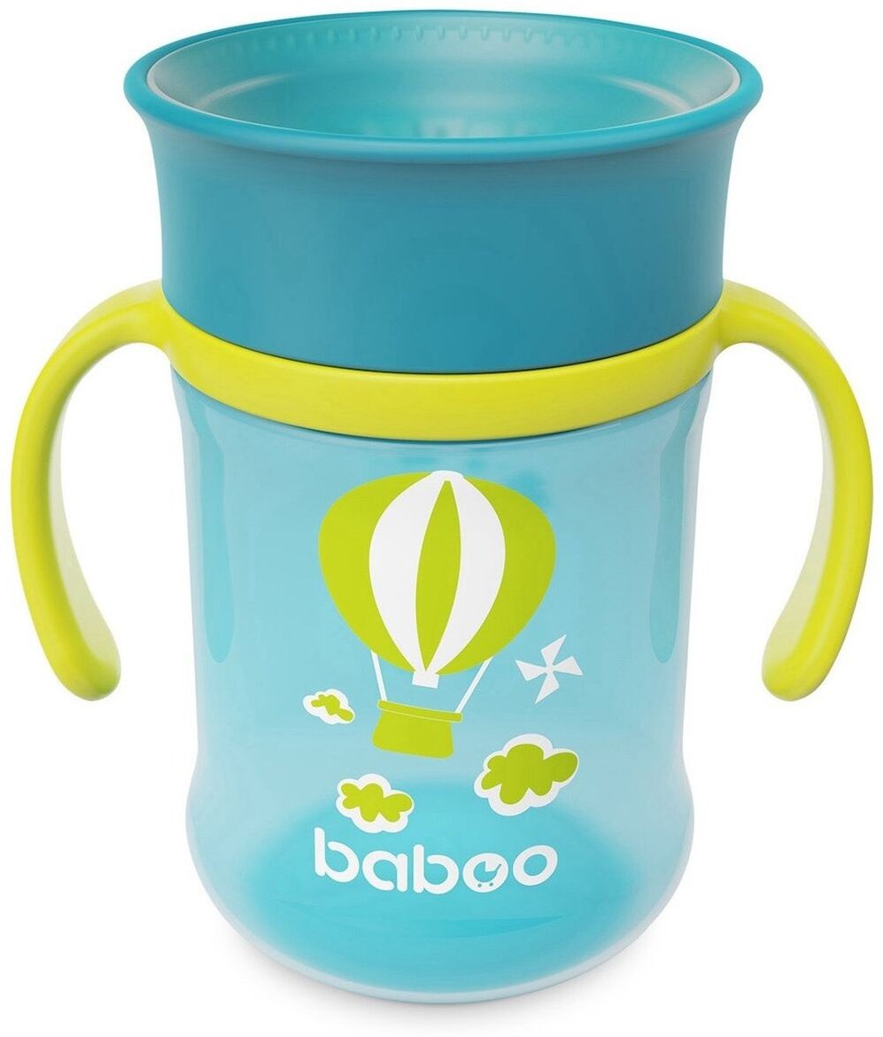 Baboo поильник-непроливайка, 300 мл, пластик, Transport 360
