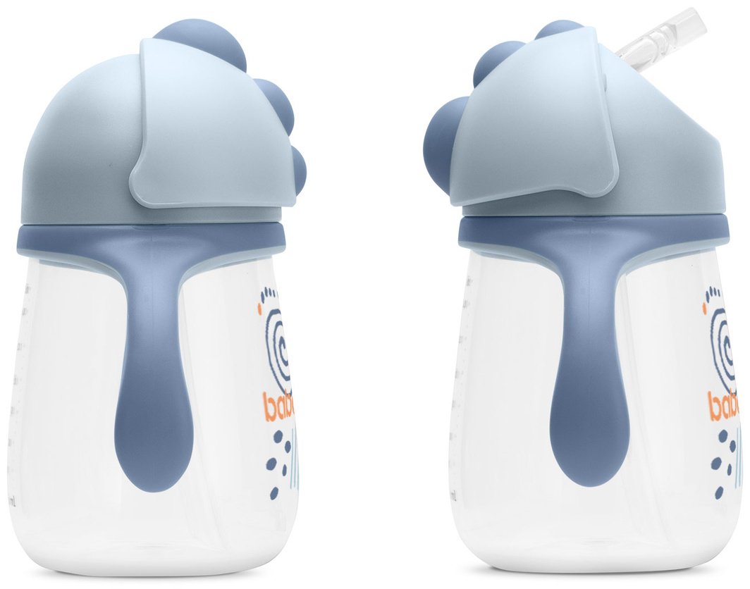 Поильник с трубочкой Baboo Blue Haze 8-027, 260 мл, пластик/силикон купить,0