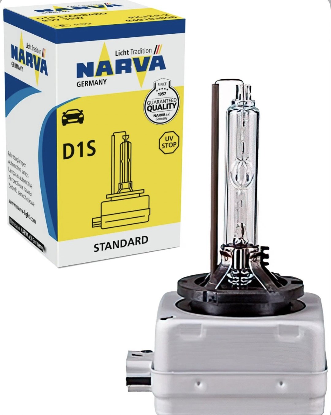 NARVA 84010 Лампа газорязрядная ксеноновая D1S, 1 шт