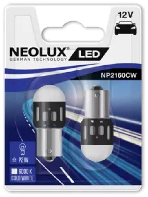 Neolux NP2160CW-02B светодиодная P21W, 2 шт