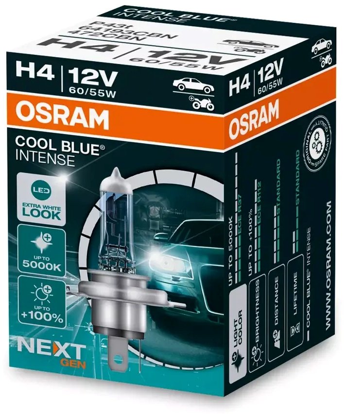 Osram 64193CBN галогенная H4, 1 шт