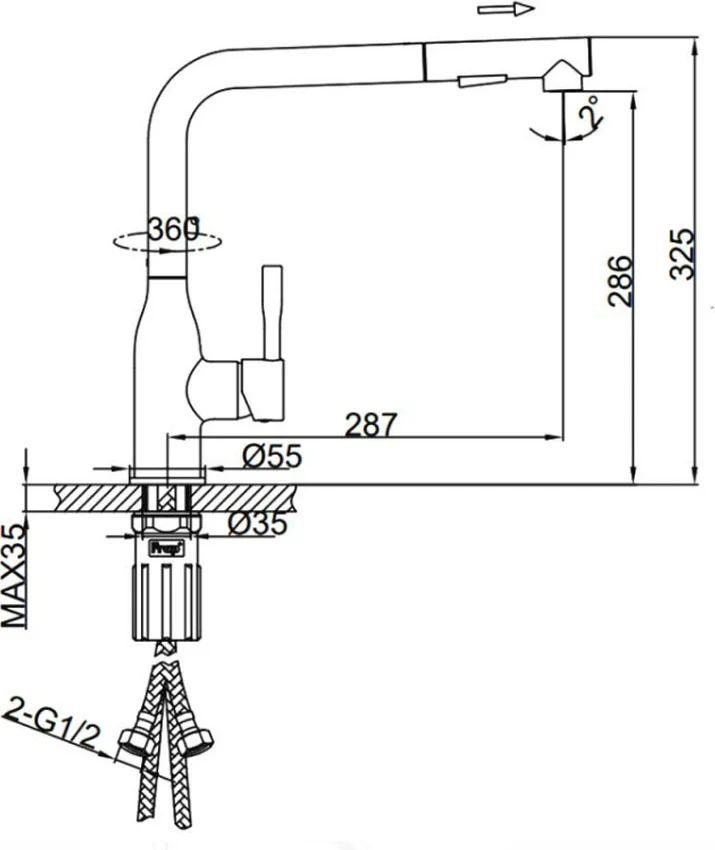Смеситель Hans H816.01 хром купить,33900