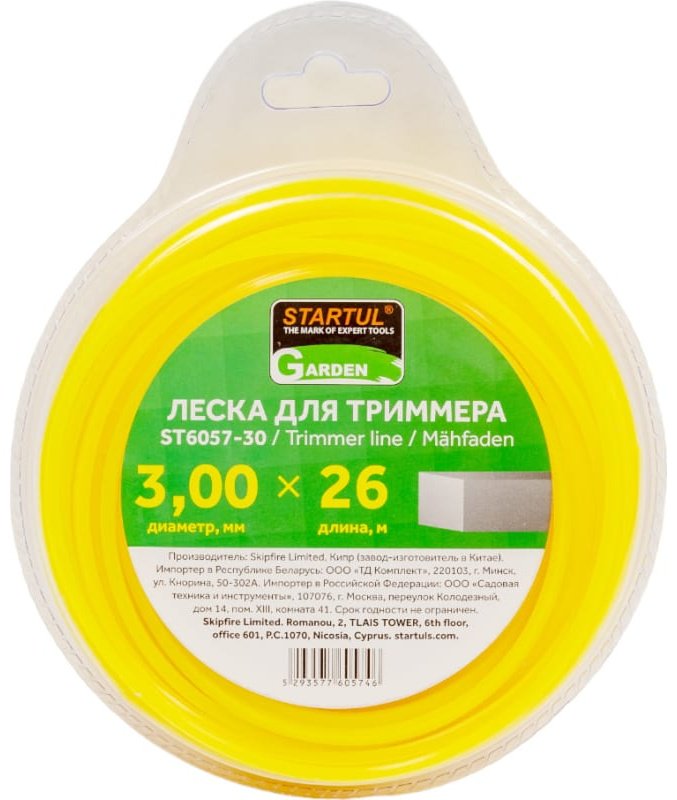 Startul леска Сечение квадрат GARDEN (ST6057-30) 1 шт купить,NaN