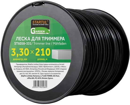 Startul леска Сечение квадрат GARDEN (ST6058-331) 1 шт