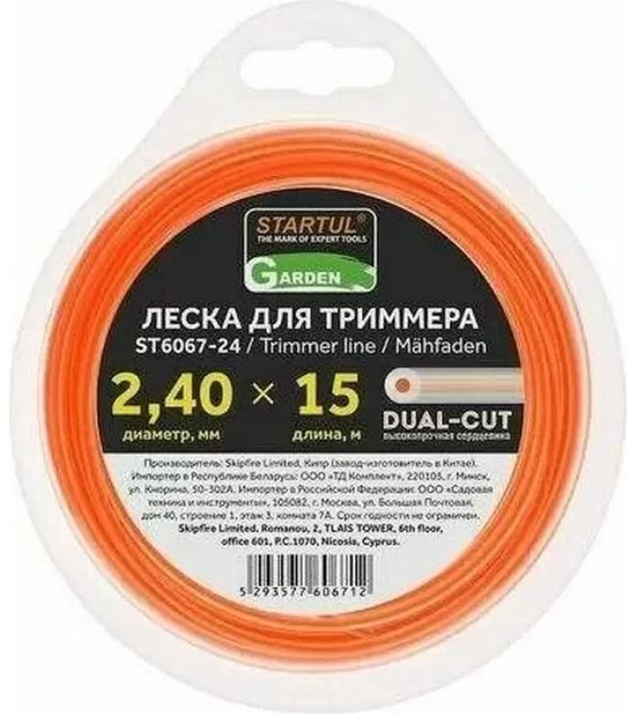 Startul леска сечение круглое DUAL-CUT GARDEN (ST6067-24) 1 шт купить,NaN