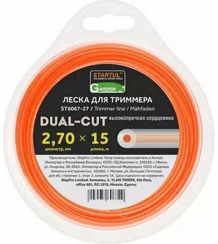 Startul леска сечение круглое DUAL-CUT GARDEN (ST6067-27) 1 шт купить,NaN