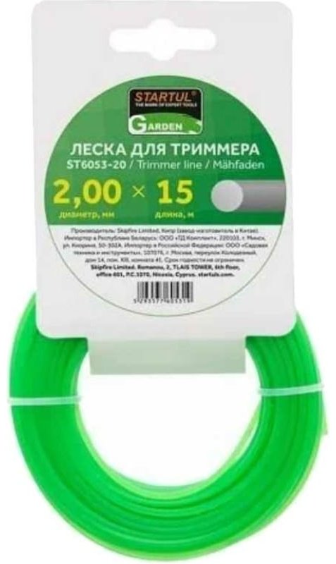 Startul леска сечение круглое GARDEN (ST6053-20) 1 шт купить,NaN