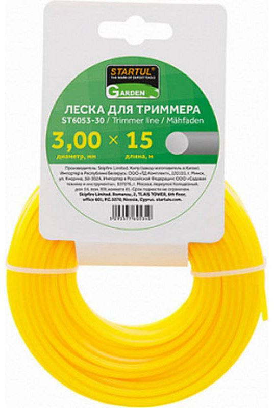 Startul леска сечение круглое GARDEN (ST6053-30) 1 шт купить,NaN