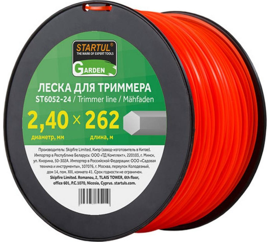 Startul леска сечение шестигранное GARDEN (ST6052-24) 1 шт купить,NaN