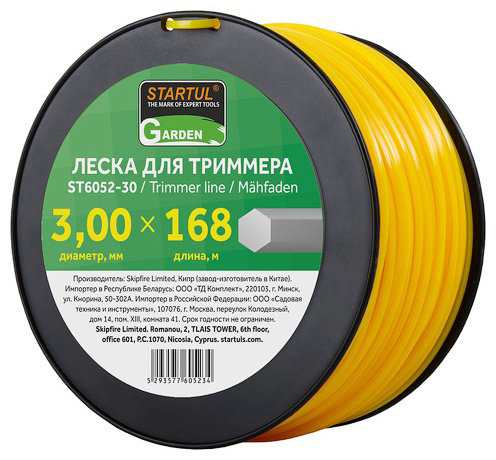 Startul леска Сечение шестигранное GARDEN (ST6052-30) 1 шт купить,NaN