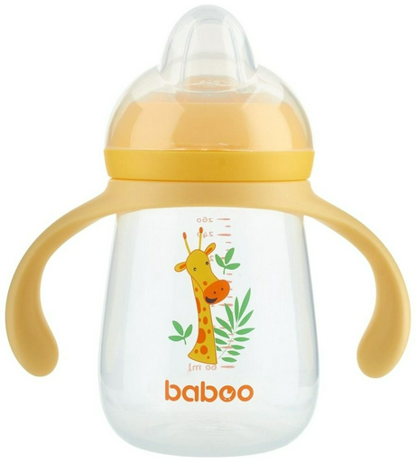 Baboo поильник-непроливайка, 260 мл, пластик/силикон, Safari