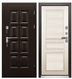 Дверь Промет Винтер 100-2050/980/ R 999 Mоссо Бланко коричневый