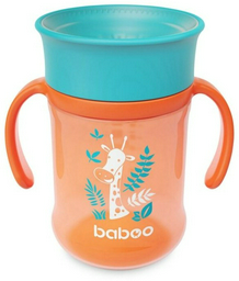 Baboo поильник-непроливайка, 360 мл, пластик/силикон, Safari