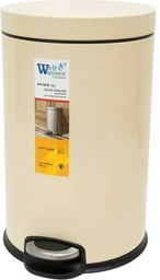 Ведро педальное WeltWasser WW ERFIE BG 12L 25x25x40см бежевый