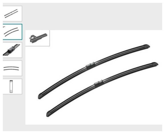 Щетка бескаркасная Bosch 3 397 118 948 650 мм, 2 шт купить,NaN