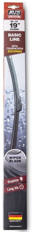 Щетка бескаркасная AVS 43159/BL-19 480 мм, 1 шт купить,NaN