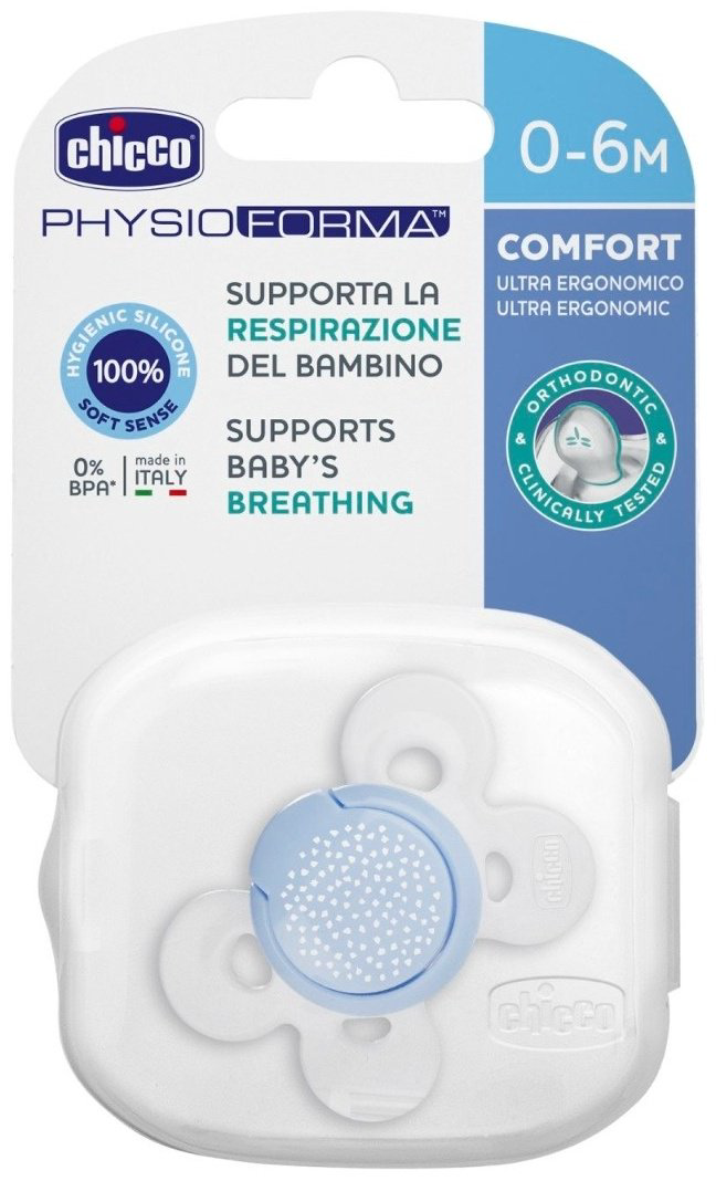 Пустышка Chicco 00074911210000, 1 шт, голубой купить,NaN