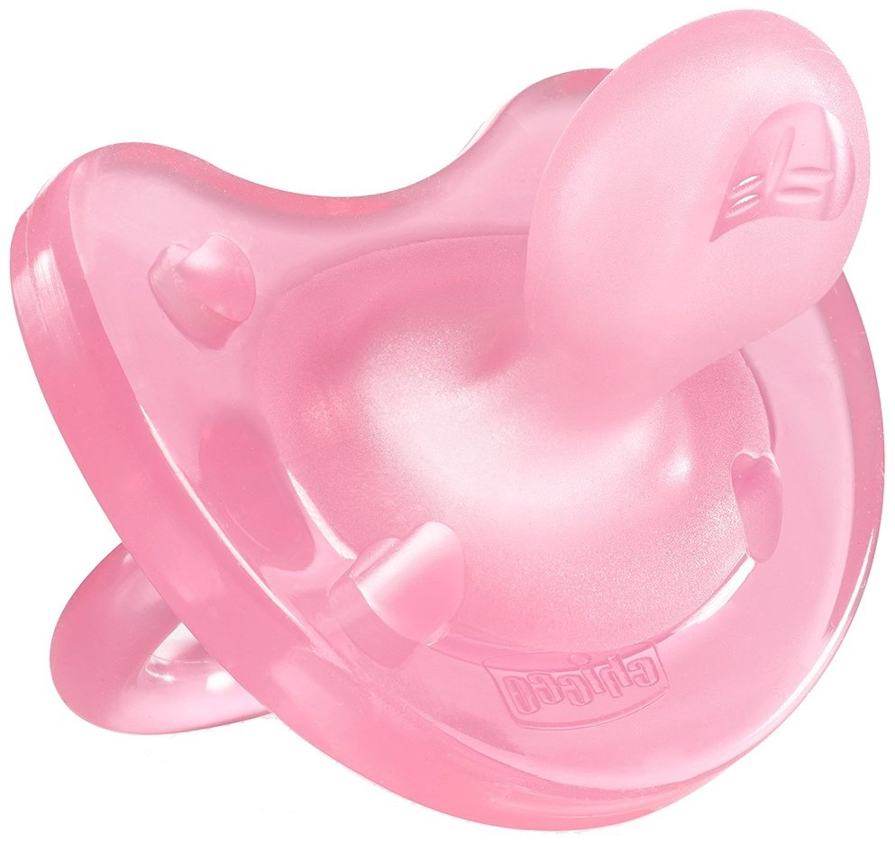 Пустышка Chicco Physio Soft, 1 шт, розовый купить,NaN
