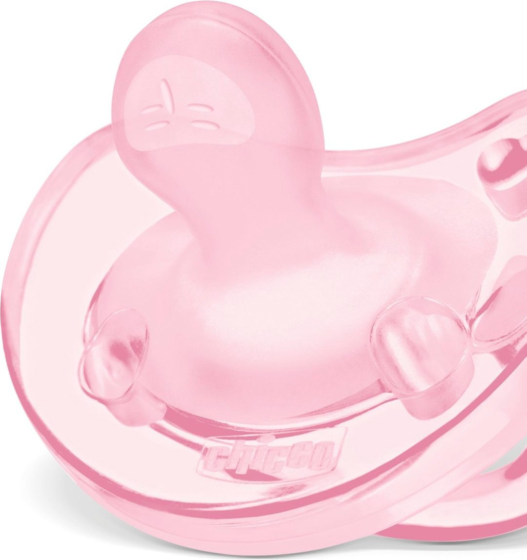 Пустышка Chicco Physio Soft, 1 шт, розовый купить,NaN