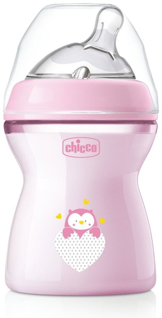 Бутылочка Chicco Natural Feeling розовый